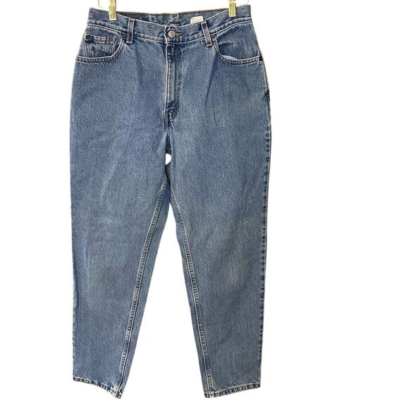Levi's womens relax fit taper leg Jeans vintage 550 1992 100% denim cotton 12 - Picture 2 of 10